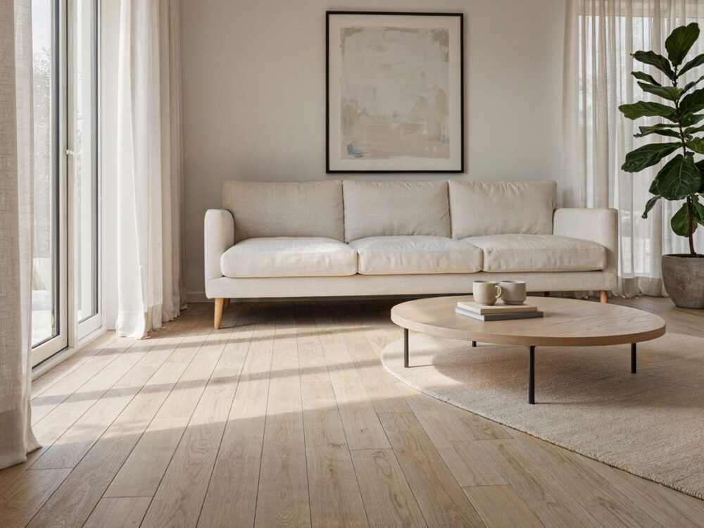 meble minimalistyczne w salonie